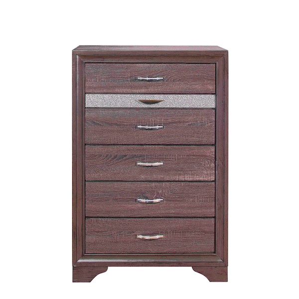 Global Furniture Usa Traditional Glam Melamine Seville Grey Chest 1501 - main